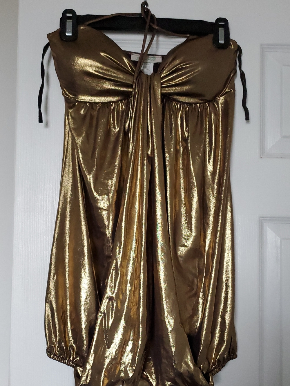 Metallic Gold Party Dress/Shirt